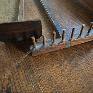 set of 2 Primitive Wooden Tools - rustic wood decor